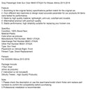 2013-2018 Nissan Altima Gray Right Side Sun Visor 964003TA2A