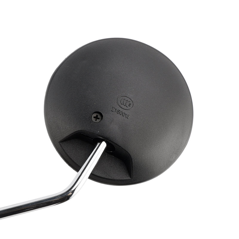 Runder schwarzer Spiegel mit Chromarm, 8 mm, für Honda NA/NC/NN/NQ/NX/PA/SE/TG50 C70