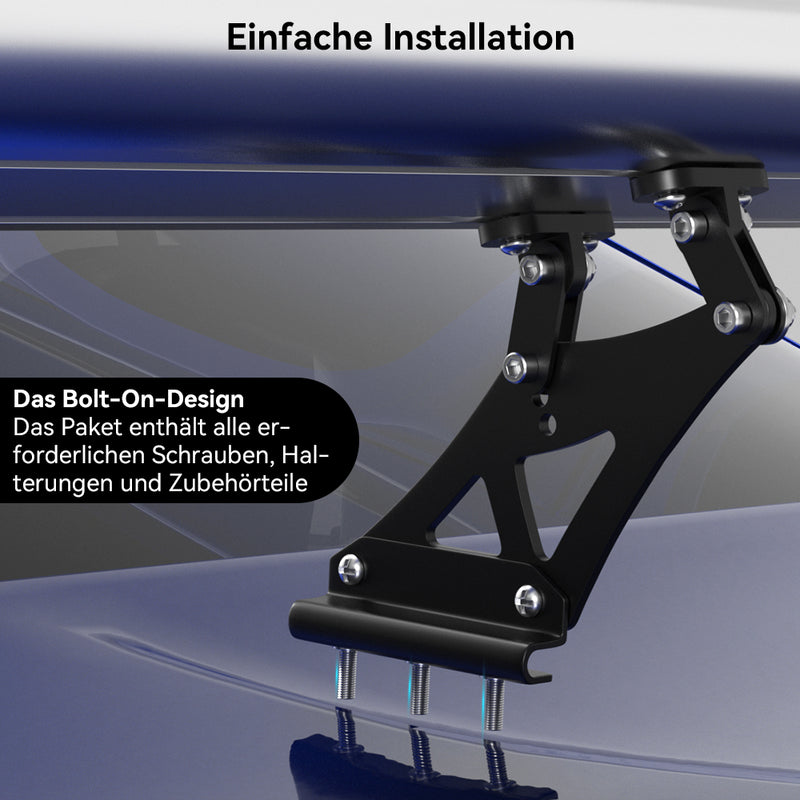 Universal justerbar letvægts GT aluminium bagvinge racerspoiler Generisk