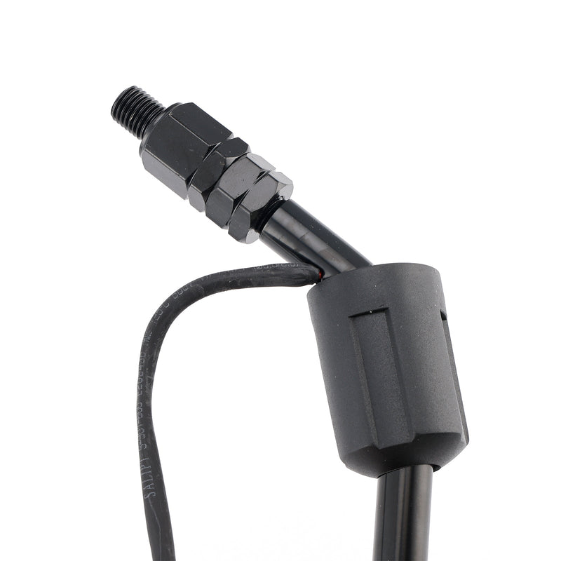 Black LED Turn Signal Mirror Pair 10mm Right-hand threading For Piaggio Vespa