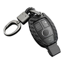Autoschlüsselhülle aus Leder und Silikon mit Schnalle für Mercedes-Benz