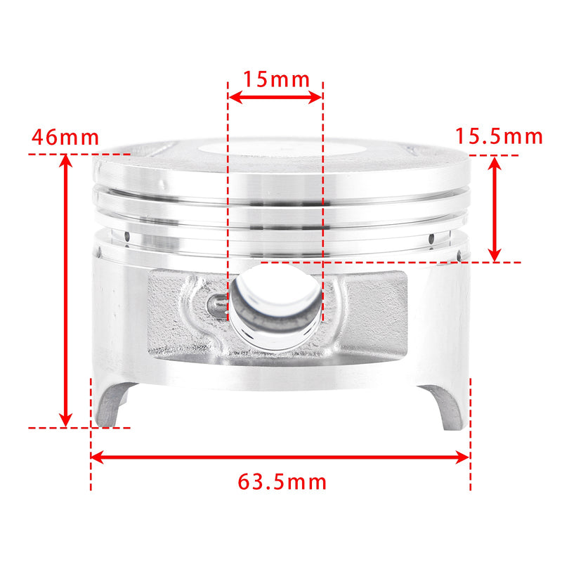 200cc Zylinderlaufsatz für Zongshen Loncin Kinroad CG200 Chinese ATV Quad 4T