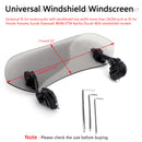 Universal Justerbar Clip On Windshield Extension Spoiler Wind Deflector Smoke
