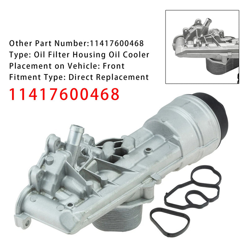 11417600468 Motorölkühler-Filtergehäuse für BMW F20 F21 F30