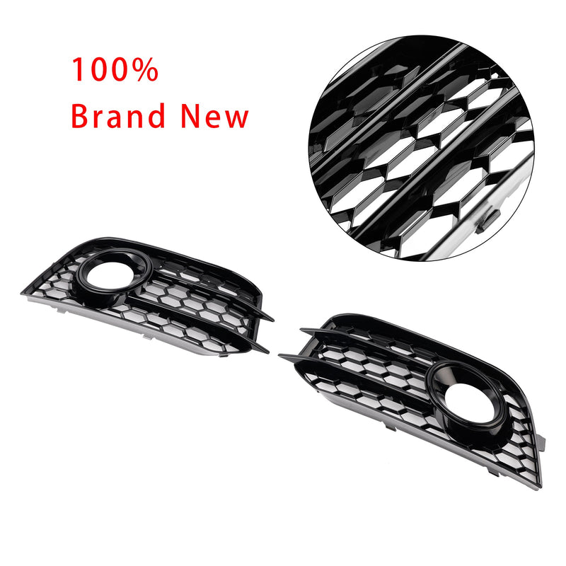2010–2014 Audi A1 Frente -Piso Rod Honeycomb nevoeiro Cooler Grille Tampa preta