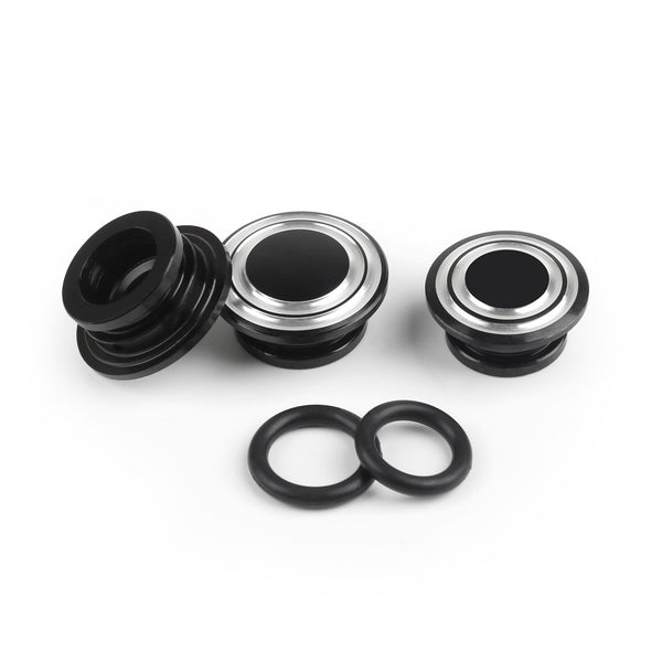 13x CNC ALUMÍNIO LATERAL QUADRO TAMPAS PLUGS PRETO Adequado para BMW R NineT 2014-2016