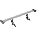 Alerón trasero universal de aluminio para sedán GT, color plateado