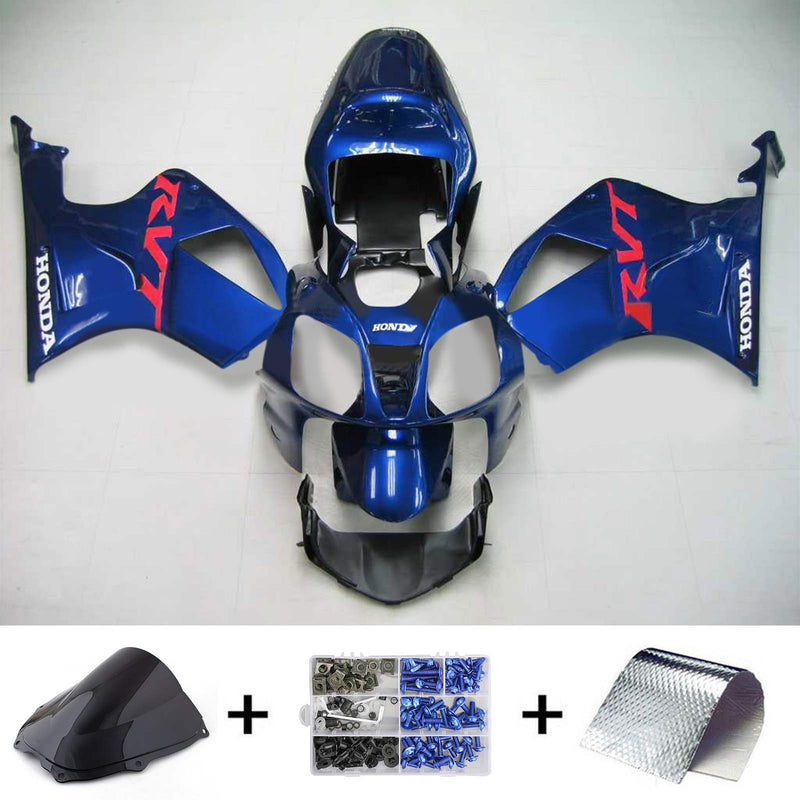 2000-2006 Honda VTR1000 RC51 Zestaw do wtrysku Waring Kit Nadwozie Plastik Abs