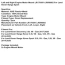2017-2020 Land Rover Discovery 3.0L V6 - Petrol 2x Engine Mounts LR179381 LR056882 Generic