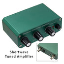 Shortwave amplifier frequency range 3-30 MHz adjustable gain 0-30 dB