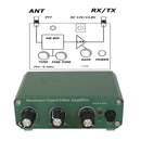Shortwave amplifier frequency range 3-30 MHz adjustable gain 0-30 dB