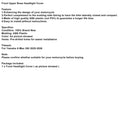 2025-2026 Yamaha X-Max 300 Frontverkleidung / Scheinwerferabdeckung Generisch