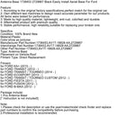 2012 FORD B-MAX Antennijalka Musta Helppo asennus 1738453 AV1T-18828-AA yleinen