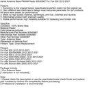 2012-2021 Fiat 500 (312) Antennebase FM/AM Radio 50540987 Generisk