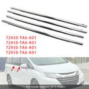 2015-2020 Honda Odyssey 4ks chromované lišty na těsnění oken 72450-TA6-A01 72410-TA6-A01 Generic