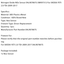2009-2017 SKODA YETI 2.0 TDI 04L907807S Stickoxid NOx Sensor Generisch