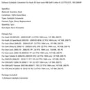 2007-2008 VW Golf V Variant 1K5 2.0 TFSI 1984 ccm, 147 KW, 200 KM Katalizator Cat Generic