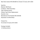 2014-2020 Citroën C4 Cactus taustakamera 9812585580 yleinen