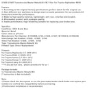 2009-2012 Toyota 4 U760E U760F Getriebe Generalüberholungs-Satz Mit Filter B199880B W199881B Generic