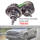 SUBARU Forester Outback TR690 CVT-Getriebe CVT Getriebe Riemenscheiben Satz Mit Treibriemenkette TR690 63710B Generic