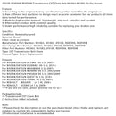 2009 RENAULT SCENIC L4 1,9L från JF010E RE0F09A RE0F09B CVT-växellåda Drivremskedja artikelnummer 901063 901082 Generisk