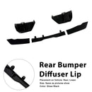 2025 BMW X3 G45 M-Sport + Gloss Black Rear Bumper Diffuser Lip Generic