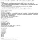 2010 Nissan NP300 Navara Pritsche/Fahrgestell (D40) 2.5 dCi Kompletter Zylinderkopf 11039-EB30A 11039EB30A 11039EC00A Generic