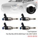 2018-2020 Hyundai Accent 1,6L 4stk drivstoffinjektor 35310-2B150 353102B150 Generisk