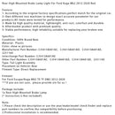 2012-2020 Ford Escape/Kuga MK2 TE TF DM2 Højmonteret bagbremselys Rød CJ5413A601AC CJ5413A601AD Generisk