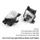 2003-2008 Opel Vectra C Caravan Paar Front Nebelscheinwerfer 6710025 93172403 Generic
