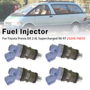 1996-1997 Toyota Previa DX 2.4L Supercharged 4pcs Fuel Injector 23250-76010 FJ181 Generic