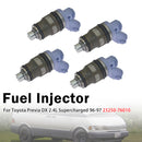 1991-1995 Toyota Previa DX 2.4L Naturally Aspirated 4Stück Einspritzdüse 23250-76010 FJ181 Generic