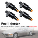 1984-1985 Porsche 911 Base 3.2L NA / Turbo 4Stück Einspritzdüse 0280150158 832-12101 Generic
