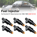 1984-1989 Porsche 911 Carrera 3.2L NA 6-piece fuel injector 0280150158 832-12101 Generic