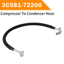 Kubota Tractors M9540HDC (Hydraulic Shuttle, Four Wheel Drive/Cab) 3C581-72200 Compressor Condenser Hose 3C581-72232 Generic