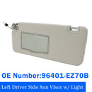 2004-2024 Nissan Titan Driver Sun Visor with Light 96401-EZ70B Generic