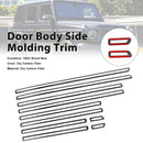 2019-2026 Mercedes Benz G-Class W464 W465 Carbon Fiber Door Body Side Molding Trim Generic