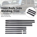 Mercedes-Benz Classe G 2019-2026 W464 W465 Moldura lateral da porta em fibra de carbono genuína