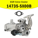 2004-2018 Nissan Np300 Navara D40 2 EGR Valve Cooler 147355X00A 14735-5X00A Generic