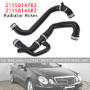 2008 Radiator hose for Mercedes E-Class (W211) from Upper+Lower Molded Radiator Hoses 2115014782 2115014682 Generic
