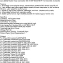 2002-2014 Cadillac Escalade 2 Stück Metall Heizungsschlauchverbinder 800-413HP-414HP 800-414HP Generic