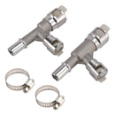 2007-2013 Chevrolet Avalanche 2 Stück Metall Heizungsschlauchverbinder 800-413HP-414HP 800-414HP Generic