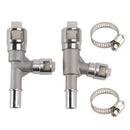 2007-2014 Chevrolet 6L 2 Stück Metall Heizungsschlauchverbinder 800-413HP-414HP 800-414HP Generic