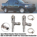 2001-2006 GMC Sierra 3500 V8 6.6L 2 Stück Metall Heizungsschlauchverbinder 800-413HP-414HP 800-414HP Generic