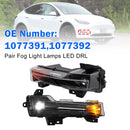 2017-2023 Tesla Model 3 Paar Nebelscheinwerfer DRL 1077391 1077392 Generic