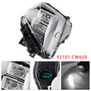 2025-2026 Hyundai Tucson Front Left Side Headlight Assembly 92101-CW650 92101CW650 Generic