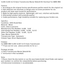 BMW 5L51E Automatic Transmission 5L40E 5L50E 5L51E Automatic Transmission Main Repair Kit Overhaul Generic