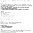 1982-1999 Mitsubishi Pajero/Montero V33 V43 V45 Taklockslocktätning MR100655 Generisk