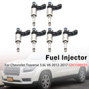 2012-2017 GMC Acadia 3.6L V6 6pcs Fuel Injector 12634491 0261500131 Generic