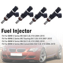 2004-2010 BMW serii 5 M5 E60 5.0L V10 4 szt. Dysza wtryskiwacza 0280158036 13647834893 Generic